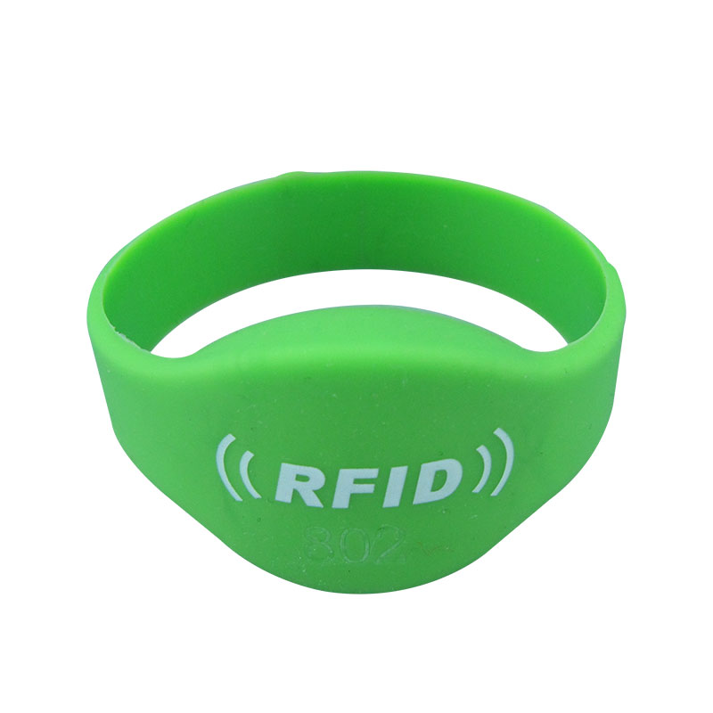 125KHZ TK4100 웨어러블 방수 실리콘 RFID 팔찌 팔찌