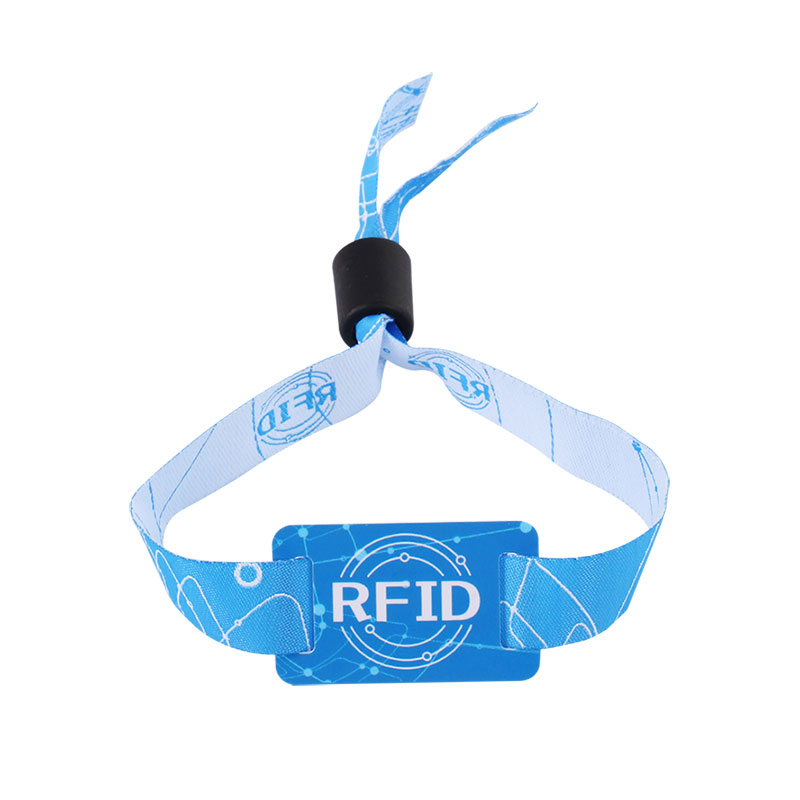 13.56mhz IC 칩 RFID 티켓 근접 팔찌 나일론 RFID 팔찌